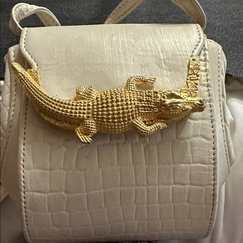 Cream Leather Bag